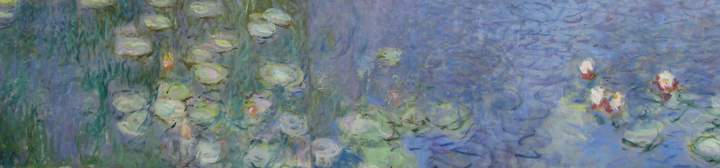 Claude Monet, Manhã (detalhe), da série As Ninféias, 1914-1926, Musée de l'Orangerie, Paris Claude Monet, Manhã (detalhe), da série As Ninféias, 1914-1926, Musée de l'Orangerie, Paris
