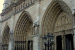 Catedral de Notre Dame, Paris, detalhe da fachada