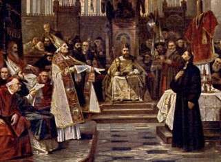 Vaclav Brozik: 'Jan Hus no Concílio de Constança', 1883
